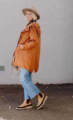 Urban Anorak Jacket in Chestnut