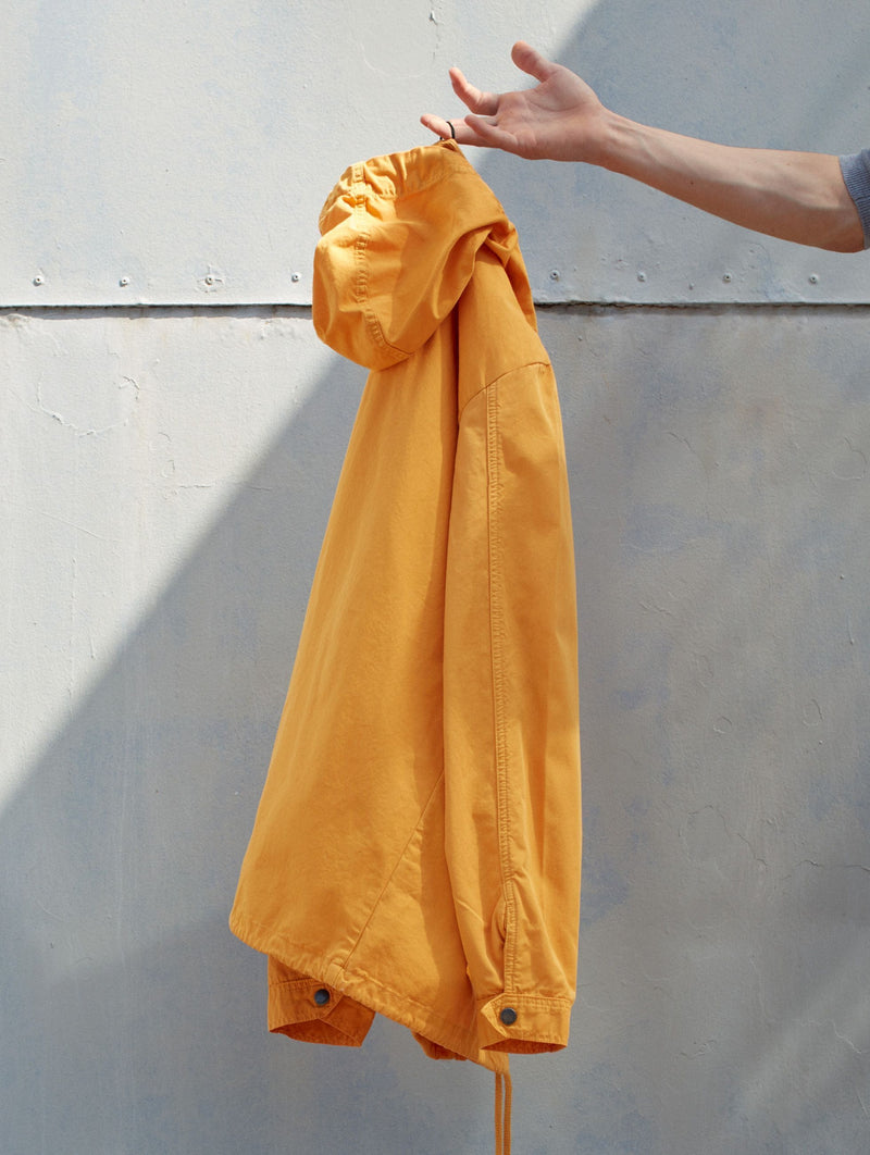Classic Anorak Jacket in Tangerine Yellow